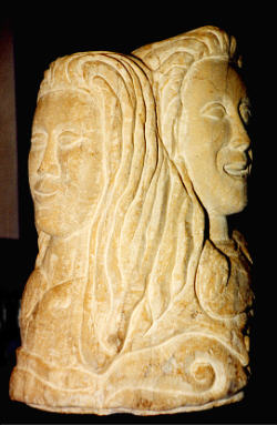 Adamo et Eva sculpture en marbre