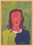 The babysitter acrylic painting