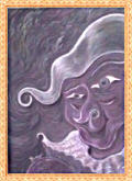 The noble black acrylic painting