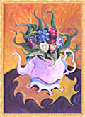 The teapot acrylic painting