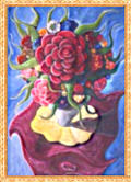 The bouquet acrylic painting