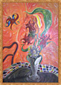 The Waiting acrylic painting