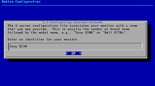 Monitor name