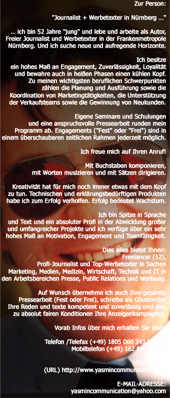 � 2008: Gerhard-Stefan Neumann (52) - Journalist + Werbetexter in N�rnberg ...