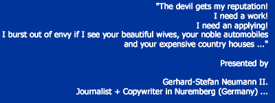 � Gerhard-Stefan Neumann (52) - Journalist + Copywriter in Nuremberg (Germany) ...