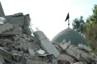 Mezquita destruida en Sid�n en un ataque a�reo israel�