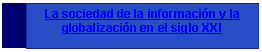 Cuadro de texto: La sociedad de la informaci�n y la globalizaci�n en el siglo XXI

