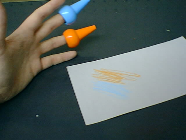 Finger crayons will be ready January 2006
