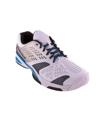 Description: White-Blue Court Shoes with SFX Technology