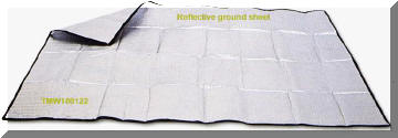 non heat reflective ground sheet