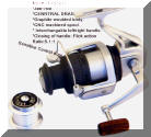 Fishing supplies spinning and casting and trolling reel
