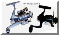 Front  drag control spinning reel tiny