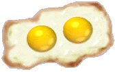 eggs are made up of atoms which combine to make up molecules which makes the food we eat