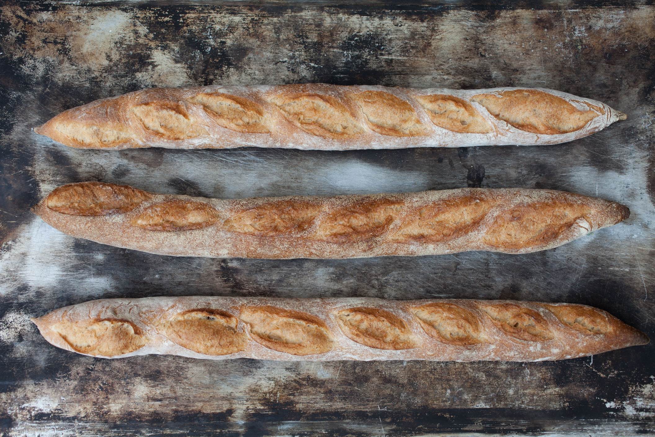 Bread on a pan
