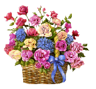 Cesta  de flores