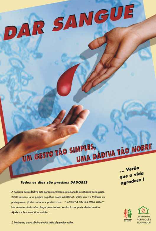 Campanha "D�diva de Sangue 2000" - trabalho