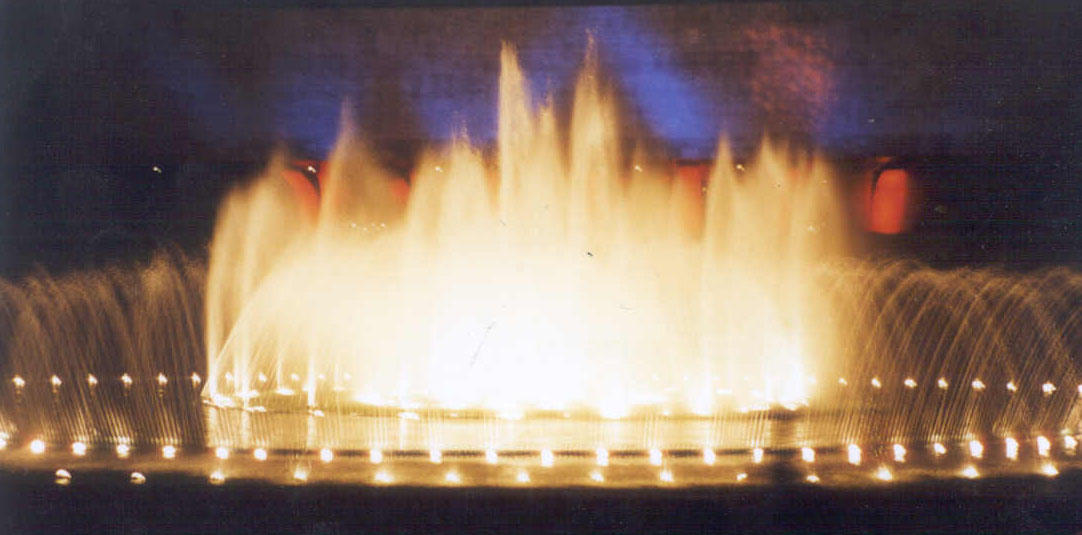 Sparkling fountain at the CCP