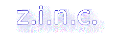 ZINC embossed in pure zinc...