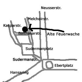 stadtplan für den Treffpunkt
