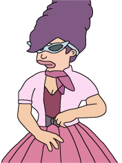 Leela in 50's clothes