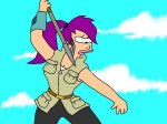 Leela spies a boot