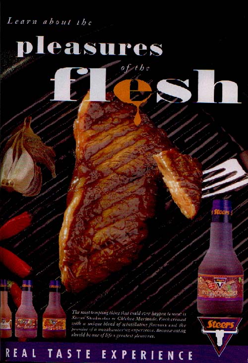 The pleasures of the flesh!