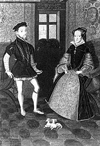 Philip II of Spain and Queen Mary (courtesy of Corbis-Bettmann)
