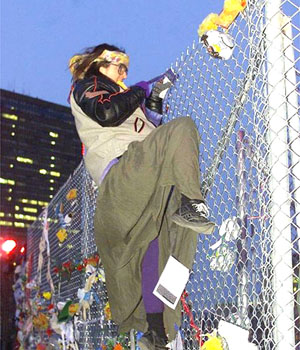 down with the wall