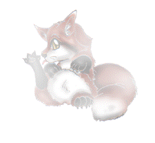 So cute!!! Cute little ghost-fox! Kawaii Eyanda!