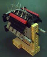 engine on stand from rear