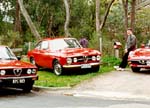 Warren Reid's Alfas.  Alfetta, 1750 GTV and Spider,  Melbourne, AUS.