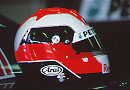 his helmet