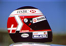his helmet