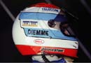 his helmet