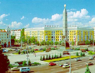 The Victory Square in Minsk
