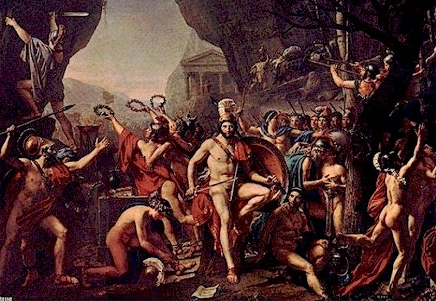 Leonidas en las Termopilas