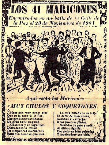 La c�lebre fiesta de los 41 maricones, por POSADA