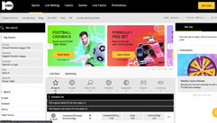 10CRIC homepage mobile screenshot