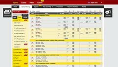 dafabet betting odds screenshot