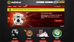 dafabet homepage screenshot