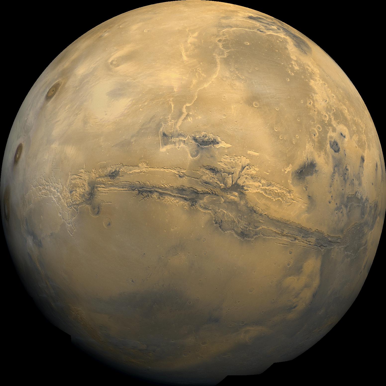 The Surface Features of Mars