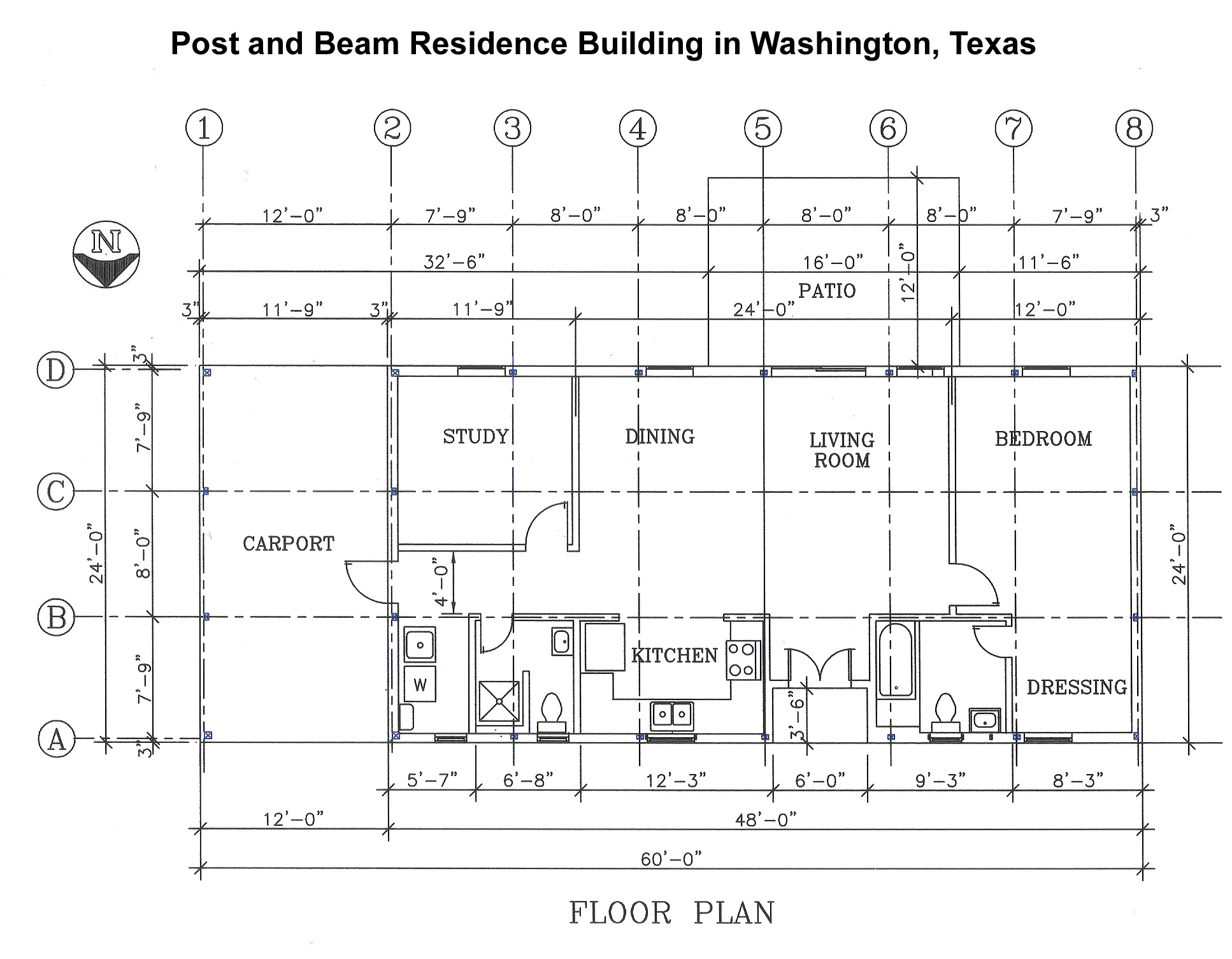 Post and Frame Residence Building in Washington, Texas