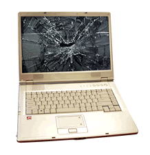 broken laptop