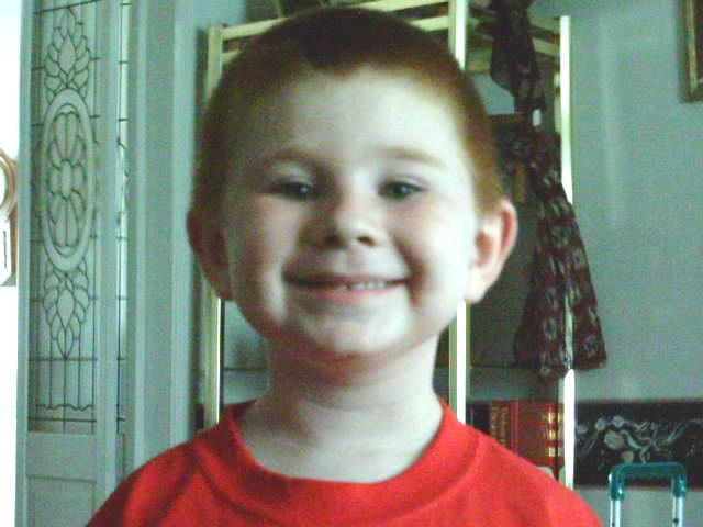 Evan's grinning