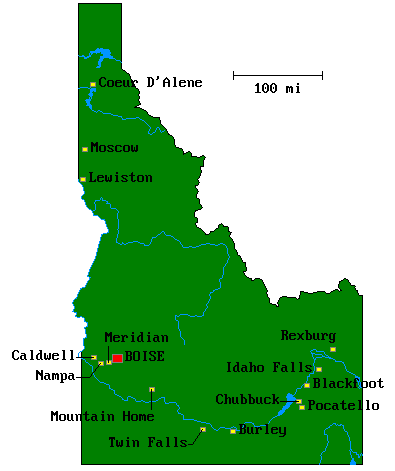 Idaho map