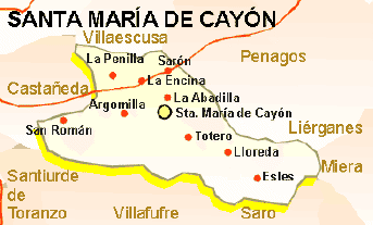 Cayón Localización
