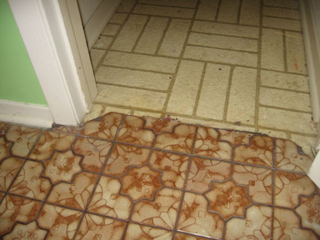 Before - goofiest tile finishing job