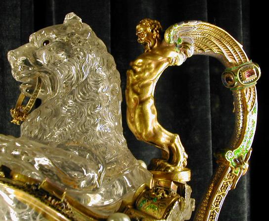 anatomically correct demon guy about to have a rude awakening after he takes a bite out of this lion's neck