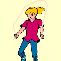 Jump rope, or skipping