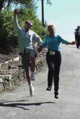 Skipping, or something...